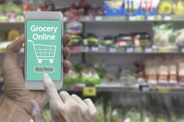 Elini kullanma smartphone ile bakkal online ekran bulanık bitti