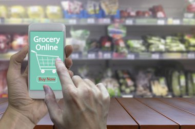 Elini kullanma smartphone ile bakkal online ekran bulanık bitti