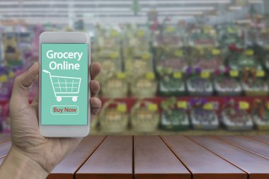 Elini kullanma smartphone ile bakkal online ekran bulanık bitti