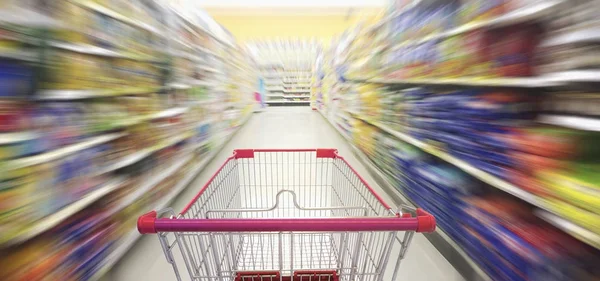 Ulička supermarketů — Stock fotografie