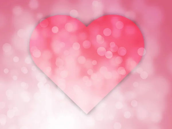 Glücklich Valentinstag verschwommen Bokeh abstrakten Hintergrund — Stockfoto