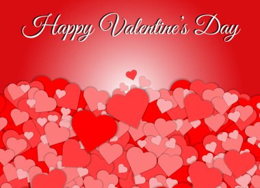 Kırmızı kalp şekli arka plan.