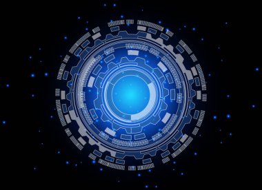 arka plan daire ve teknoloji