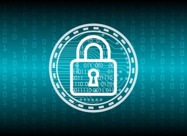 tuş kilidi ve dijital teknoloji arka plan