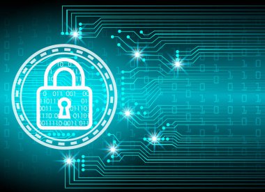 tuş kilidi ve dijital teknoloji arka plan