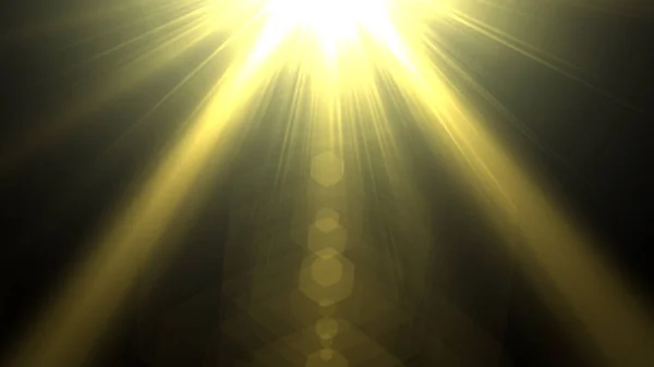 Gold Lichteffekt Hintergrund, optische Fackeln Lichteffekt — Stockfoto