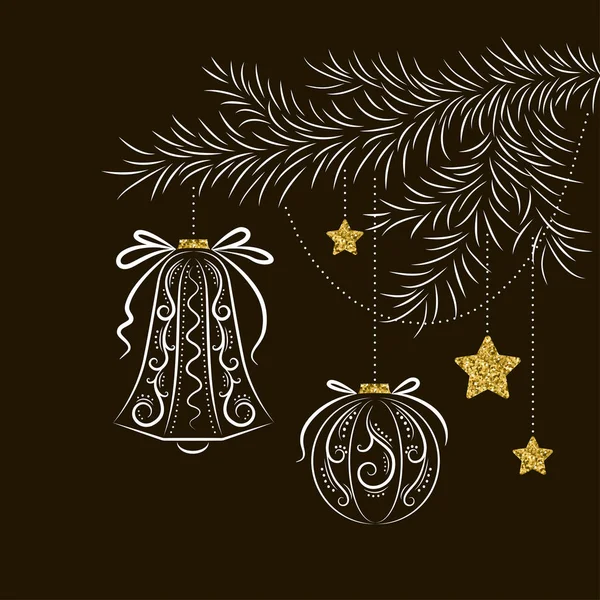 vektör soyut Noel kartı