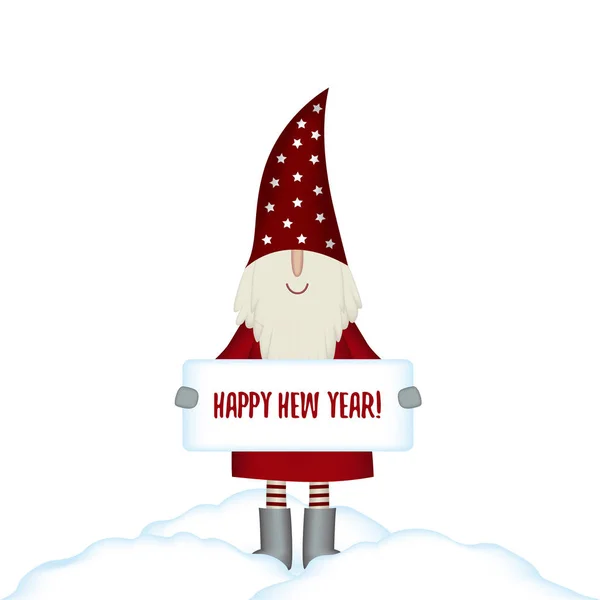 Noel vektör kartı Noel Baba afiş ile izole
