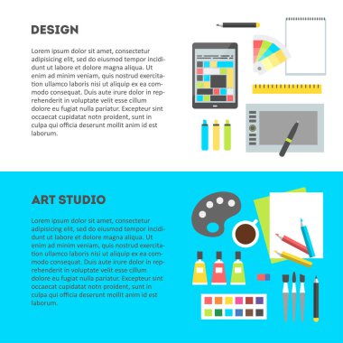 Yatay Banner işyeri Tasarımcısı ile metin ayarla