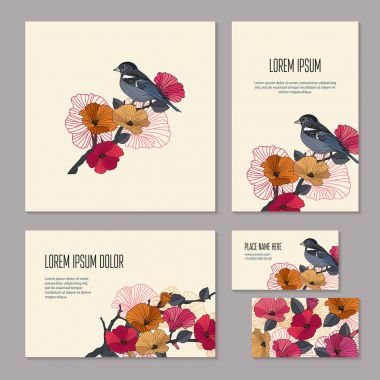 Kurumsal kimlik bitki öğeleri kümesi