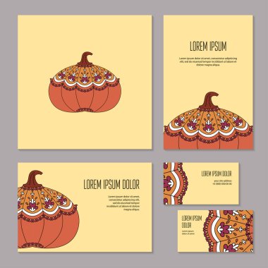 Etnik unsurları kabak ile kurumsal kimlik ayarla