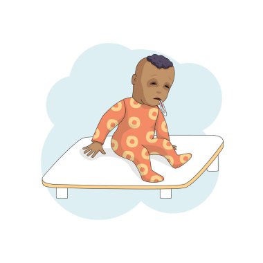 Küçük erkek karakter soğuk beyaz arka plan üzerinde izole.