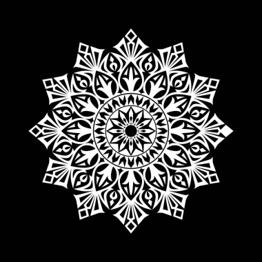 Boyama kitabı yazdırma için yuvarlak soyut süsleme.