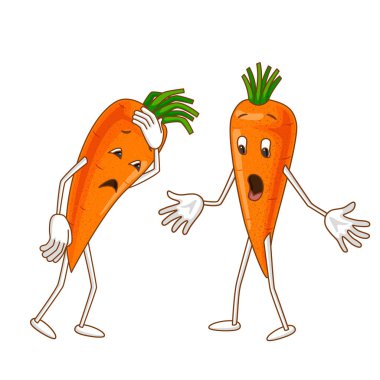 Üzgün ve sürpriz duygusal sebze