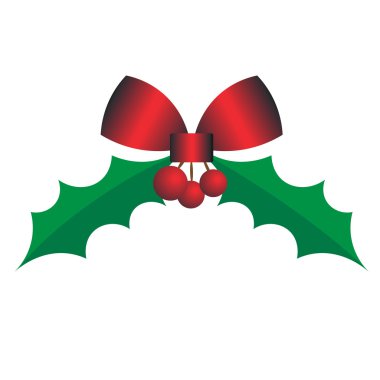 Noel holly berry ve yaprakları