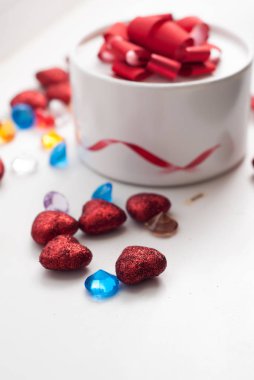 Sevgililer günü, bayram backgroundbon yay