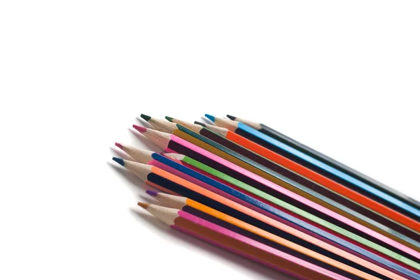 Materiales de dibujo: lápices de diferentes colores — Foto de Stock