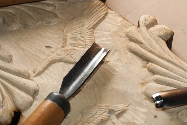 Herramientas para tallar madera . — Foto de Stock