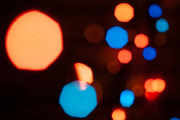 Red and blue lights bokeh background,