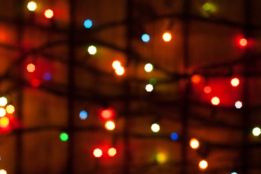 Noel ışıkları bokeh, yeni yıl ışık,