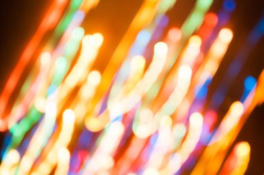 Arka plan. Renkli bokeh havai fişek.