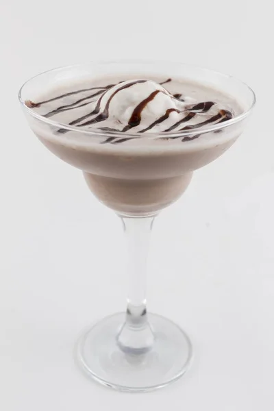 Cocktail orgasme avec crème glacée et chocolat — Photo