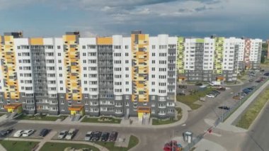 OBNINSK, KALUGA İHA İHA İHA Rusya 'nın ilk bilim şehri üzerinde uçuyor.