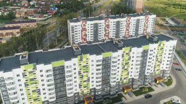 OBNINSK, KALUGA İHA İHA İHA Rusya 'nın ilk bilim şehri üzerinde uçuyor.