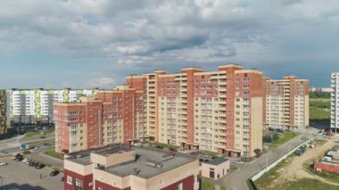 OBNINSK, KALUGA İHA İHA İHA Rusya 'nın ilk bilim şehri üzerinde uçuyor.