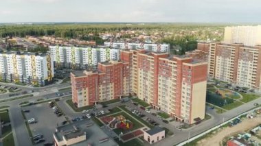 OBNINSK, KALUGA İHA İHA İHA Rusya 'nın ilk bilim şehri üzerinde uçuyor.