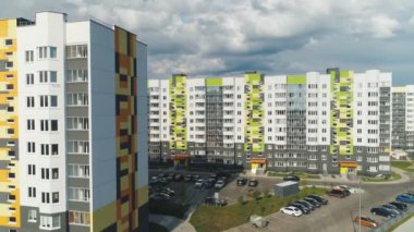 OBNINSK, KALUGA İHA İHA İHA Rusya 'nın ilk bilim şehri üzerinde uçuyor.