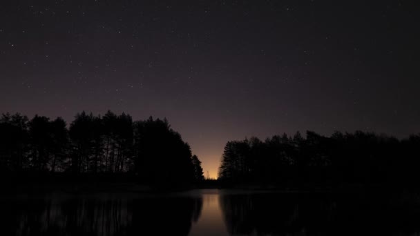 夜晚仰望天空的景象 — 图库视频影像