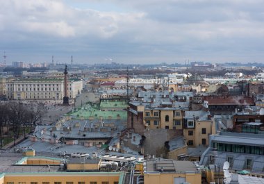 St. Petersburg, Rusya Federasyonu - 24 Nisan 2016: tarihi merkezinin görünümü