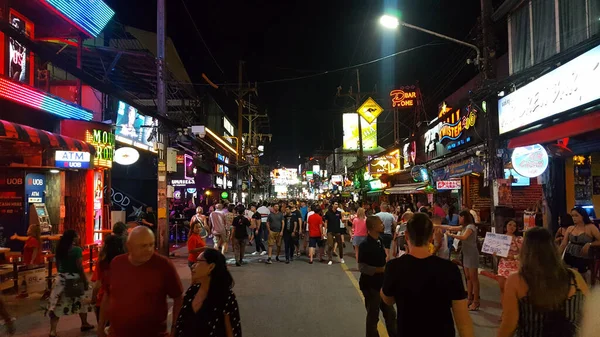 Wejście do Bangla Road Walking Street, Patong Phuket Zdjęcia Stockowe bez tantiem