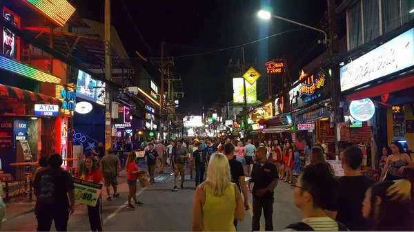 Wejście do Bangla Road Walking Street, Patong Phuket Obraz Stockowy