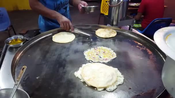 Membuat Paratha Dini Pagi Karachi Pakistan 2018 — Stok Video