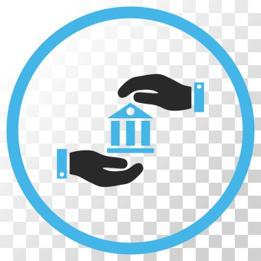 Banka hizmet vektör simgesi