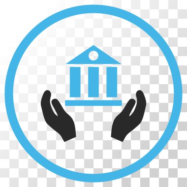 Banka hizmet vektör simgesi