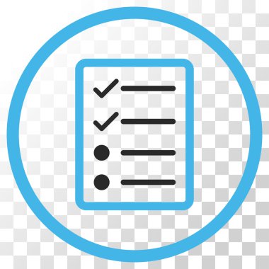 Denetim listesi sayfa vektör simgesi