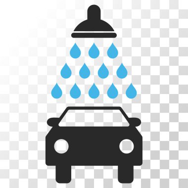 Araba duş vektör simgesi