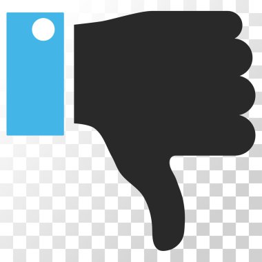 başparmak aşağı vektör simgesi