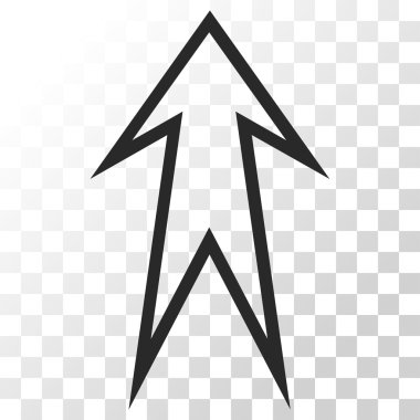 Yukarı Oklu Vektör Simgesi