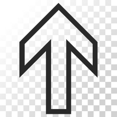 Yukarı Oklu Vektör Simgesi