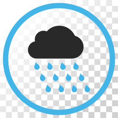 yağmur bulutu vektör simgesi