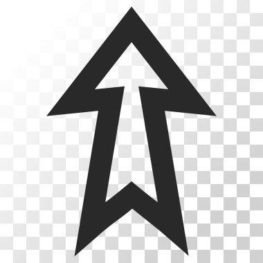 Yukarı Oklu Vektör Simgesi