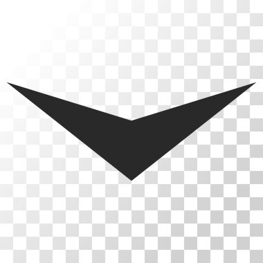 Vektör simgesi aşağı ok ucu