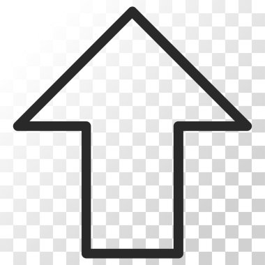 Yukarı Oklu Vektör Simgesi