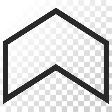 Vektör simge yukarı ok ucu