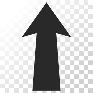 Yukarı Oklu Vektör Simgesi