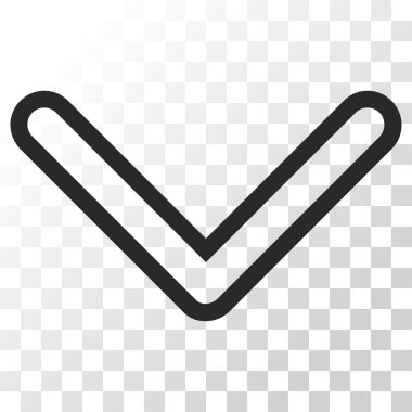 Vektör simgesi aşağı ok ucu